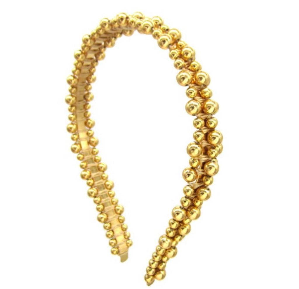 Gold Beaded Headband