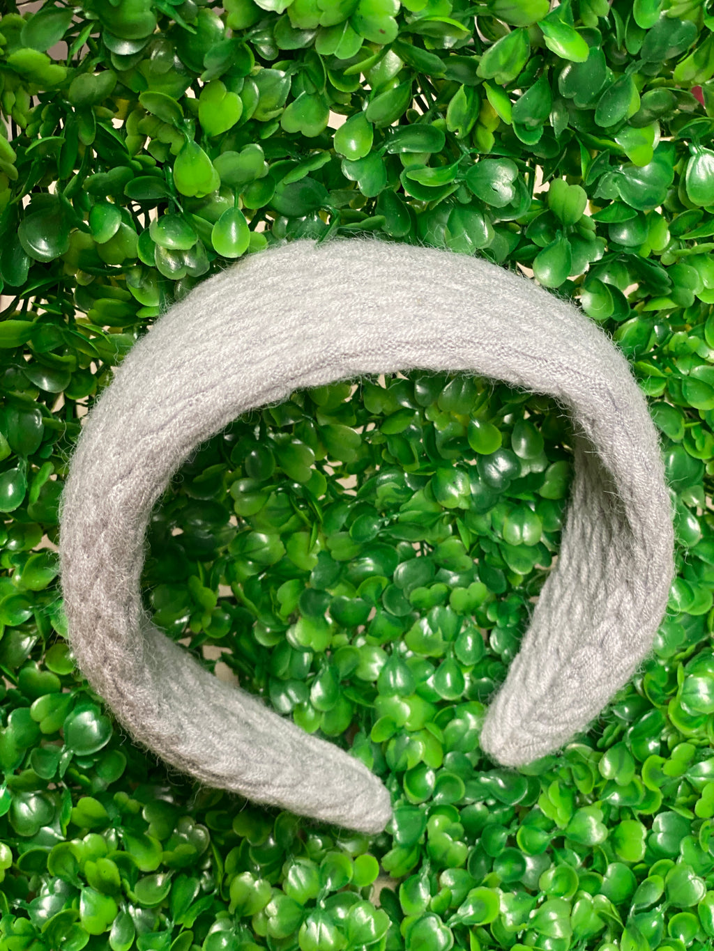 Gray Yarn Wide Headband