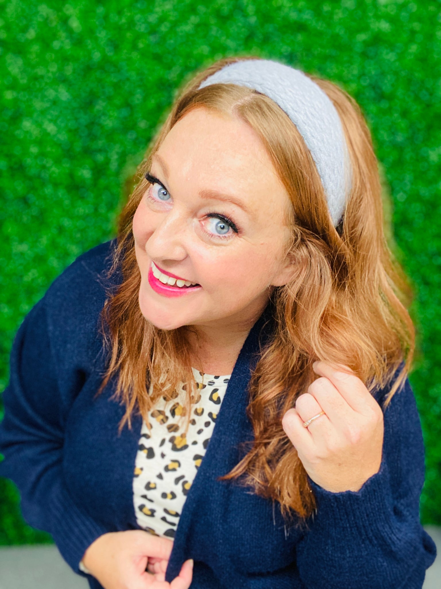 Gray Yarn Wide Headband