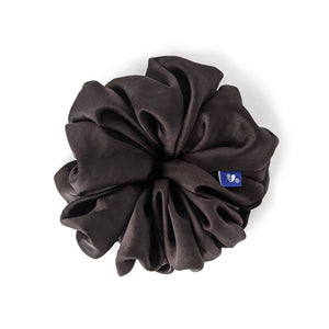 Oversized Black Scrunchie