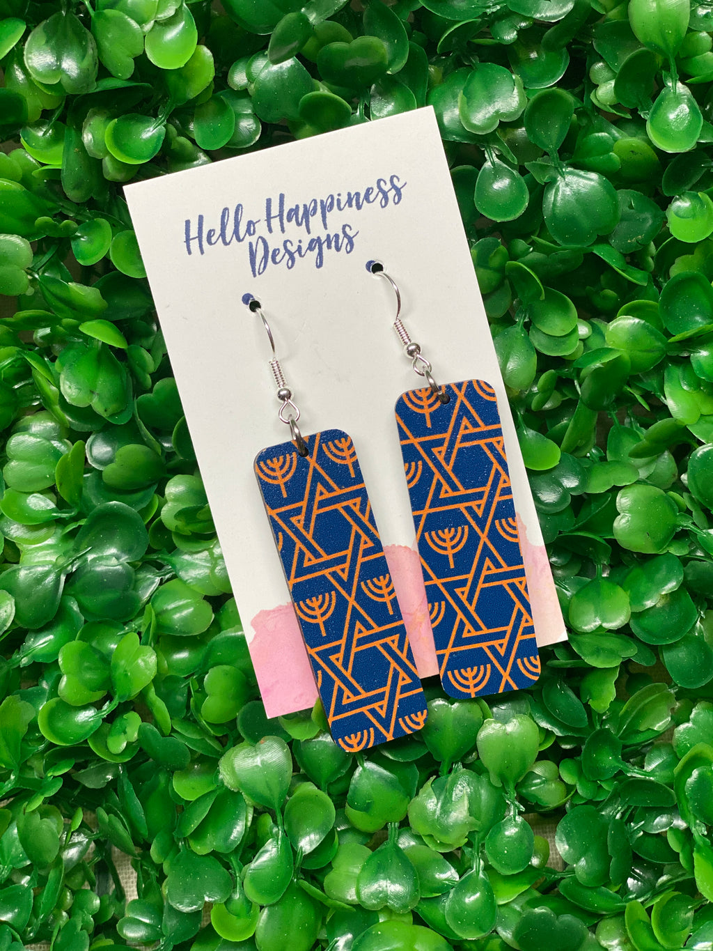 Hanukkah Wood Dangles