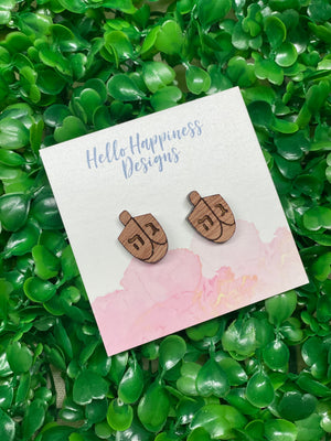 Dreidel Wood Studs