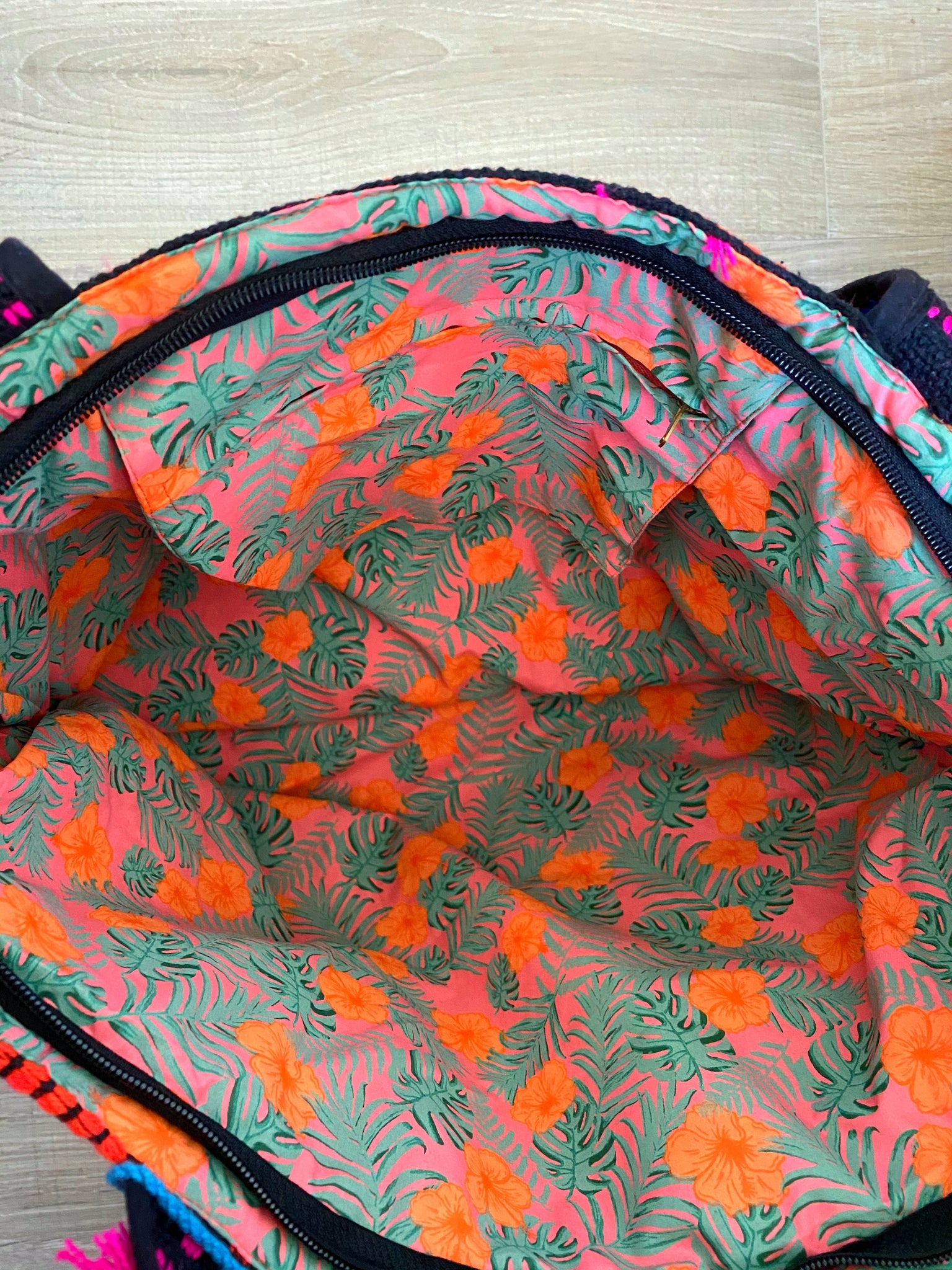 Roxy Embroidered Tapestry Tote Bag