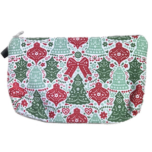 Pouch - Red & Green Bells