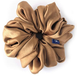 Oversized Gold Scrunchie