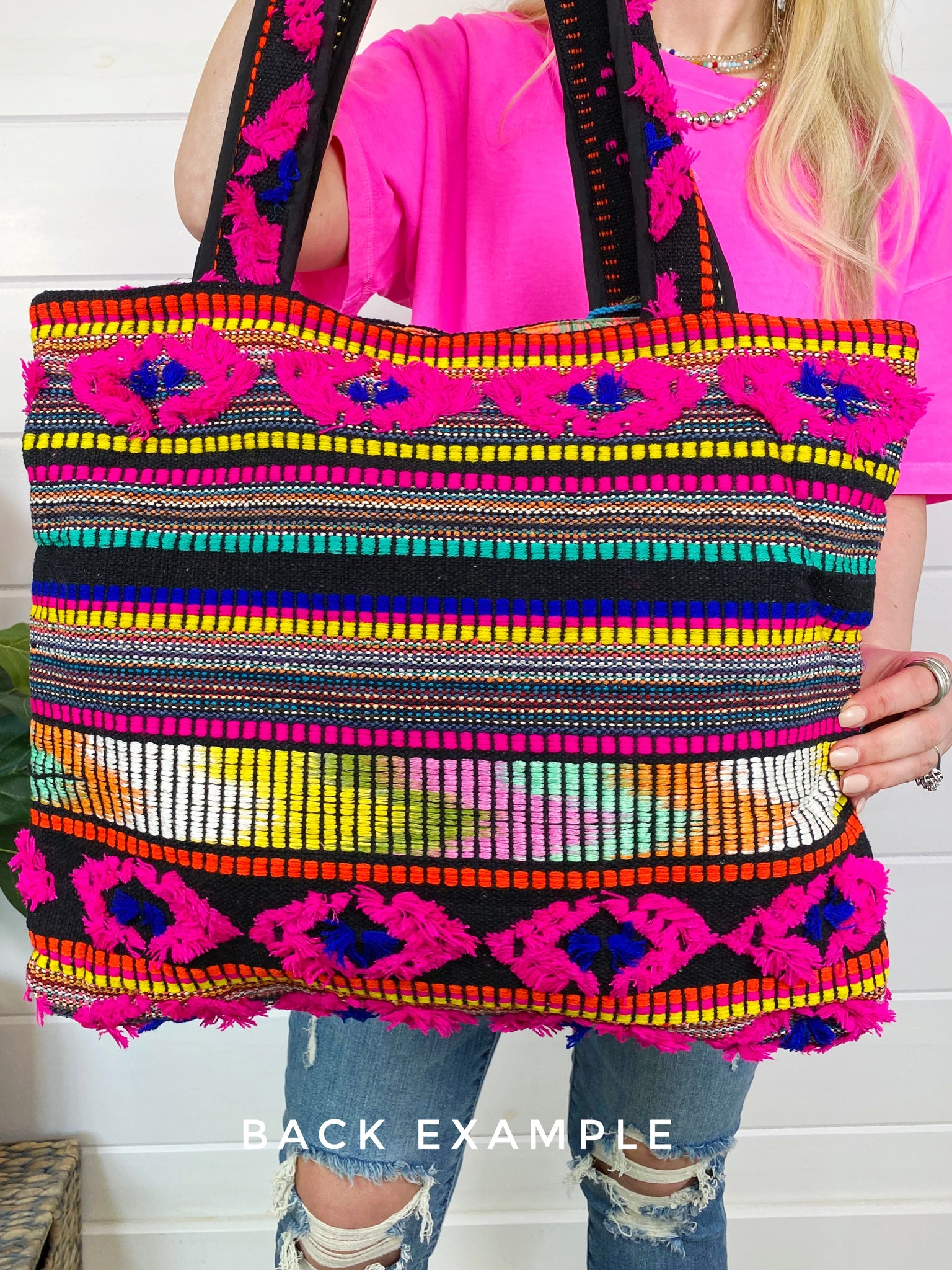 Roxy Embroidered Tapestry Tote Bag